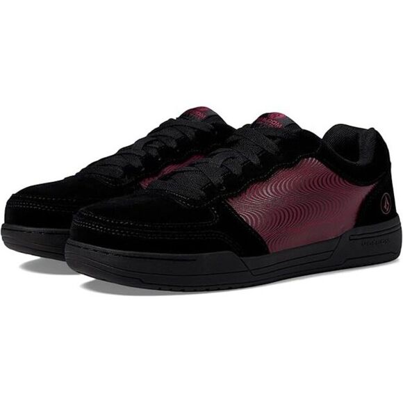 Volcom Hybrid SD VM30353F Women's 7.5 Black Plum Leather Comp Toe Shoes ZPO3048 - Picture 2 of 12